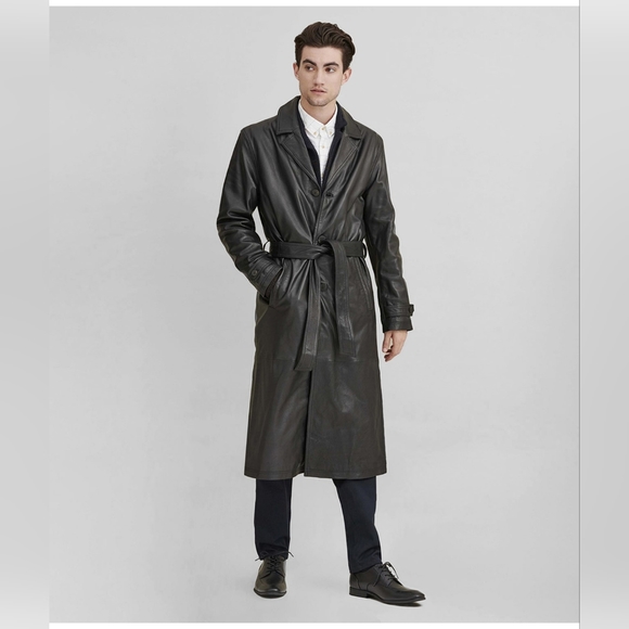 Leather Trench Coat - Picture 2 of 11